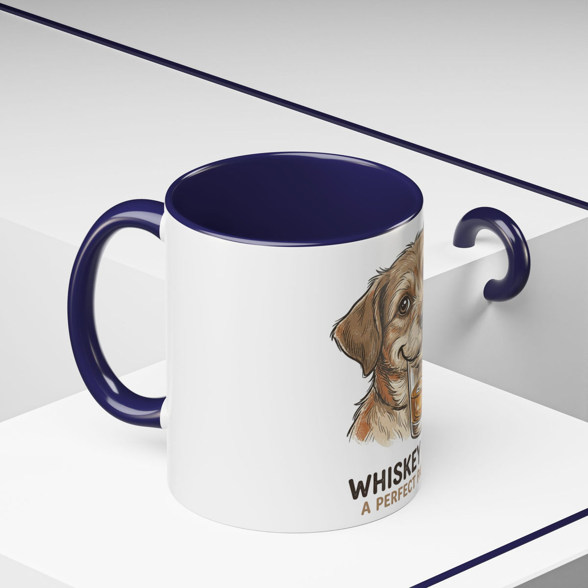 Whiskey Dog illustration mug | Coffee Mug