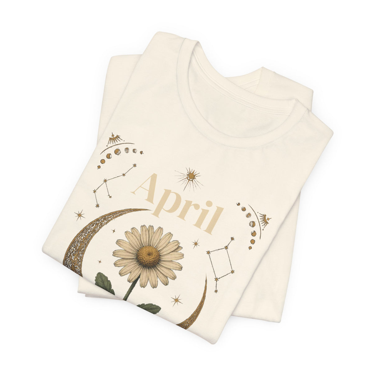 April Birth Flower Tee | Daisy Botanical Design | Birthday Gift