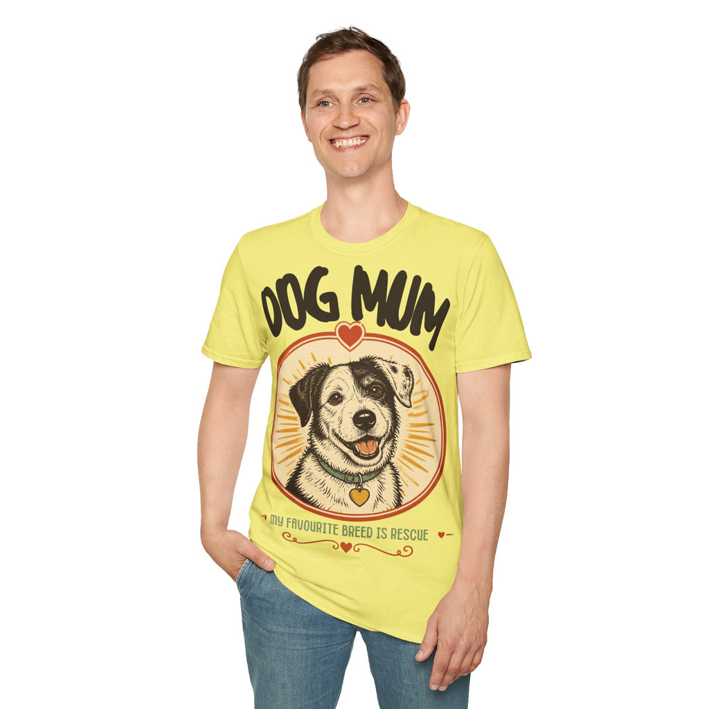 Dog Mum shirt | Rescue dog illustration T-Shirt