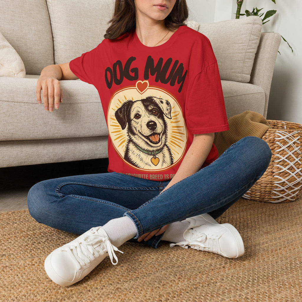 Dog Mum shirt | Rescue dog illustration T-Shirt