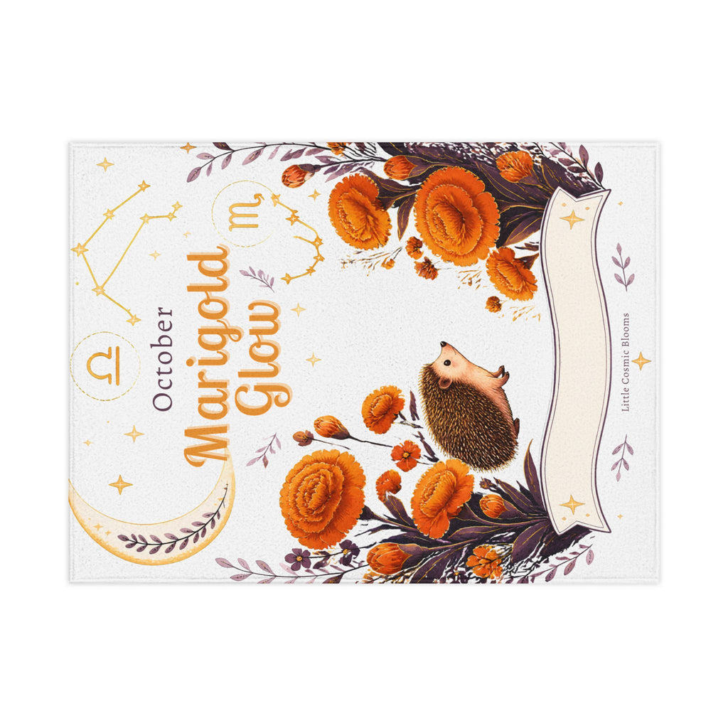 October Birth Marigold Glow Baby Blanket