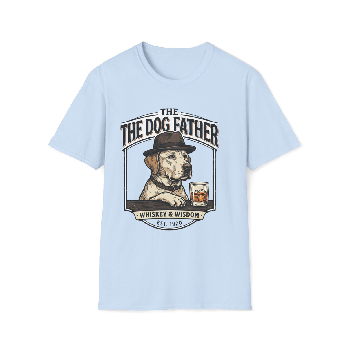 The Dog Father graphic T-Shirt | Whiskey & Wisdom dog illustration