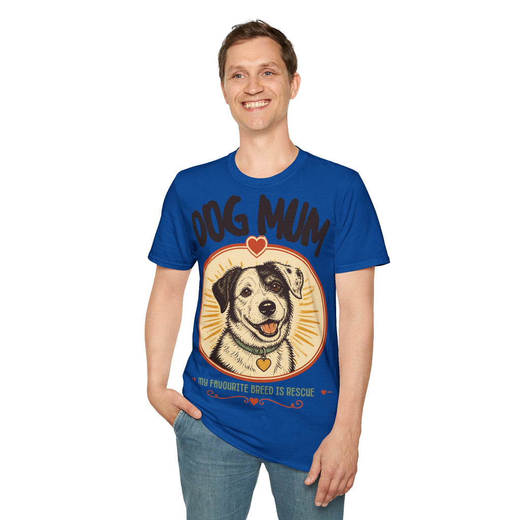 Dog Mum shirt | Rescue dog illustration T-Shirt