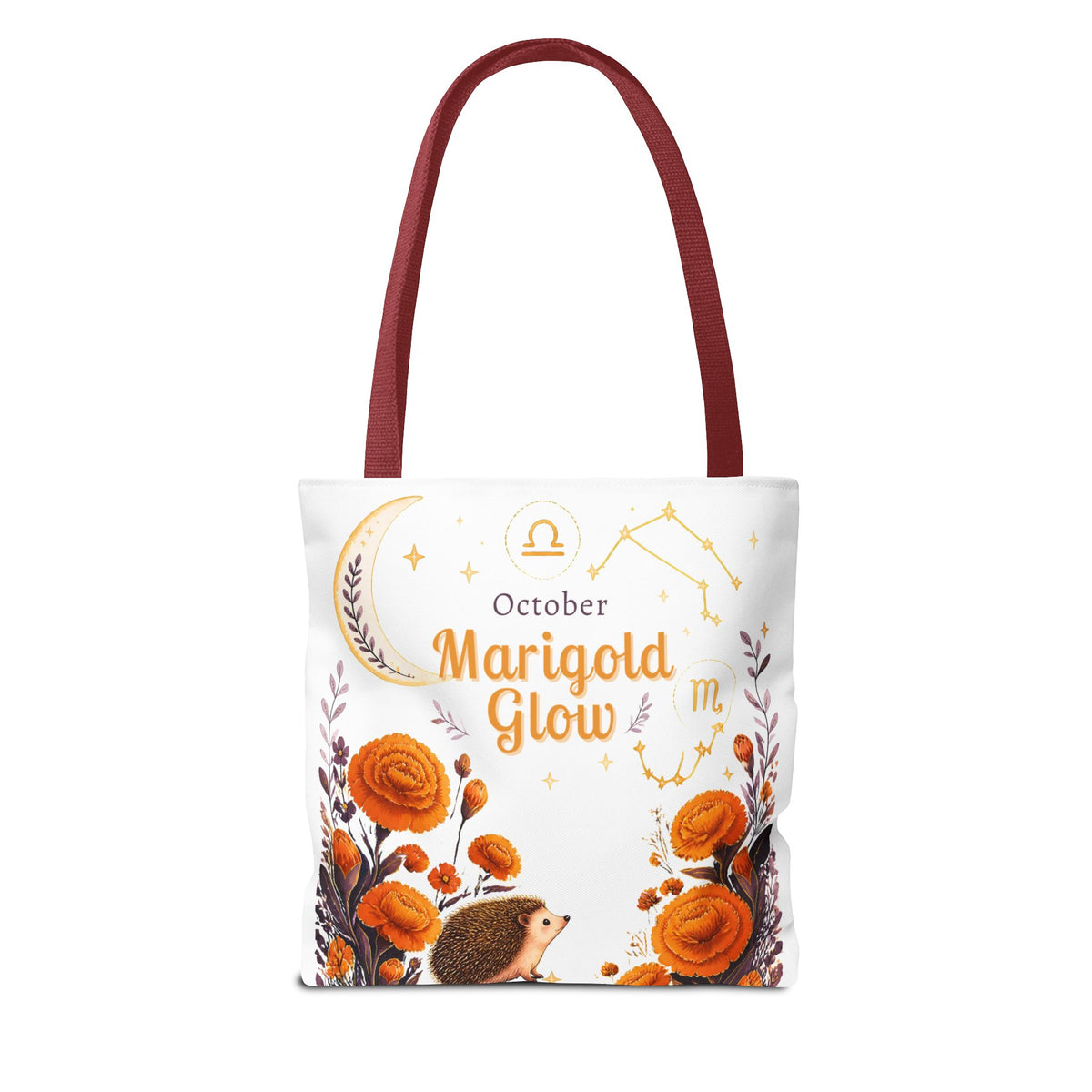 October Birth Flower - Marigold Glow Tote Bag (AOP)