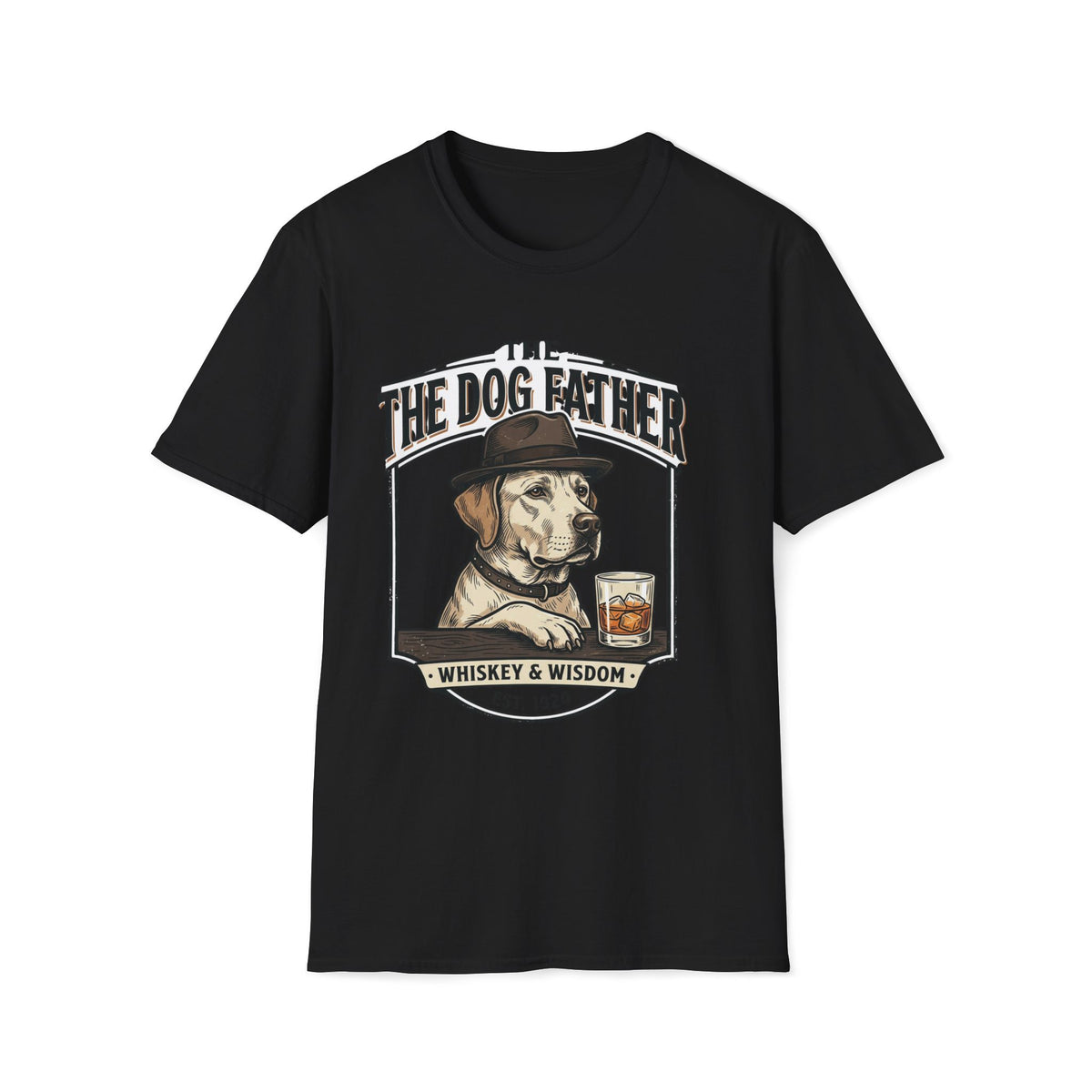 The Dog Father graphic T-Shirt | Whiskey & Wisdom dog illustration