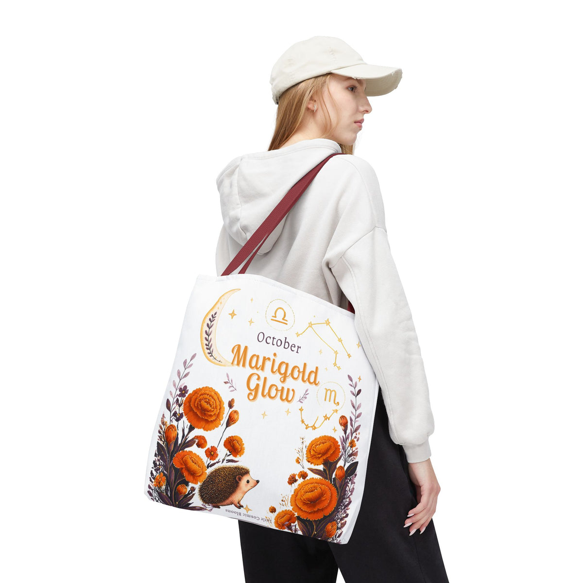 October Birth Flower - Marigold Glow Tote Bag (AOP)
