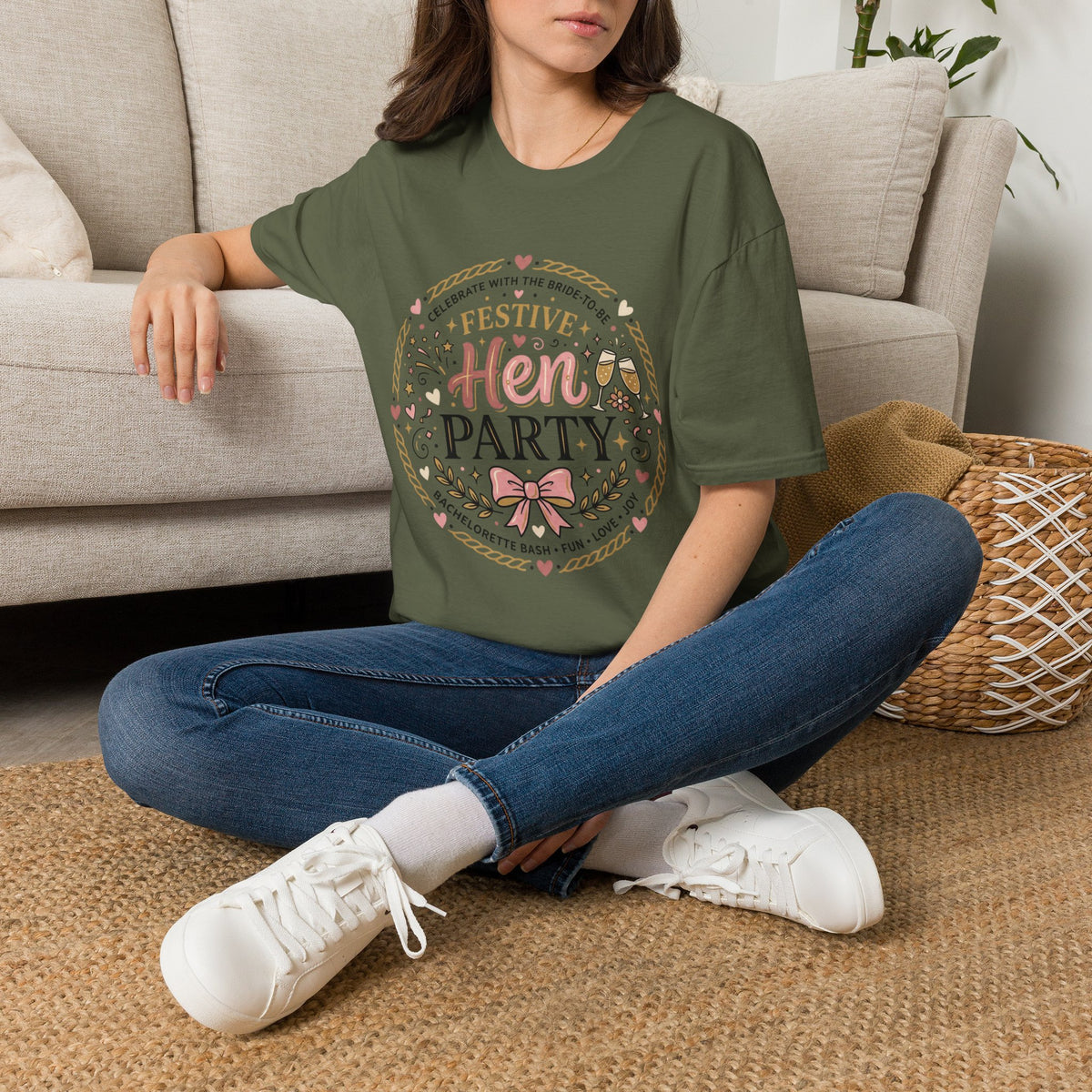 Festive Hen Party T-Shirt | Bachelorette Celebration Design