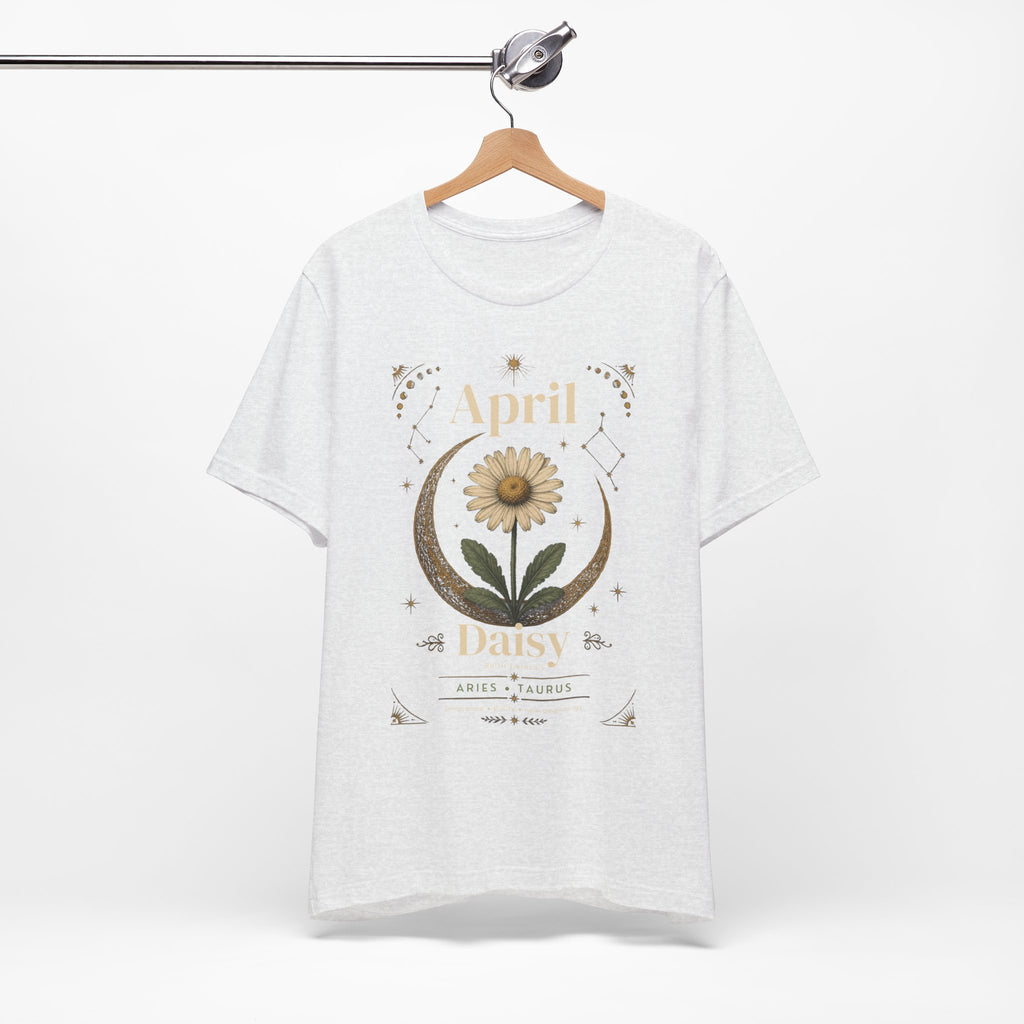 April Birth Flower Tee | Daisy Botanical Design | Birthday Gift