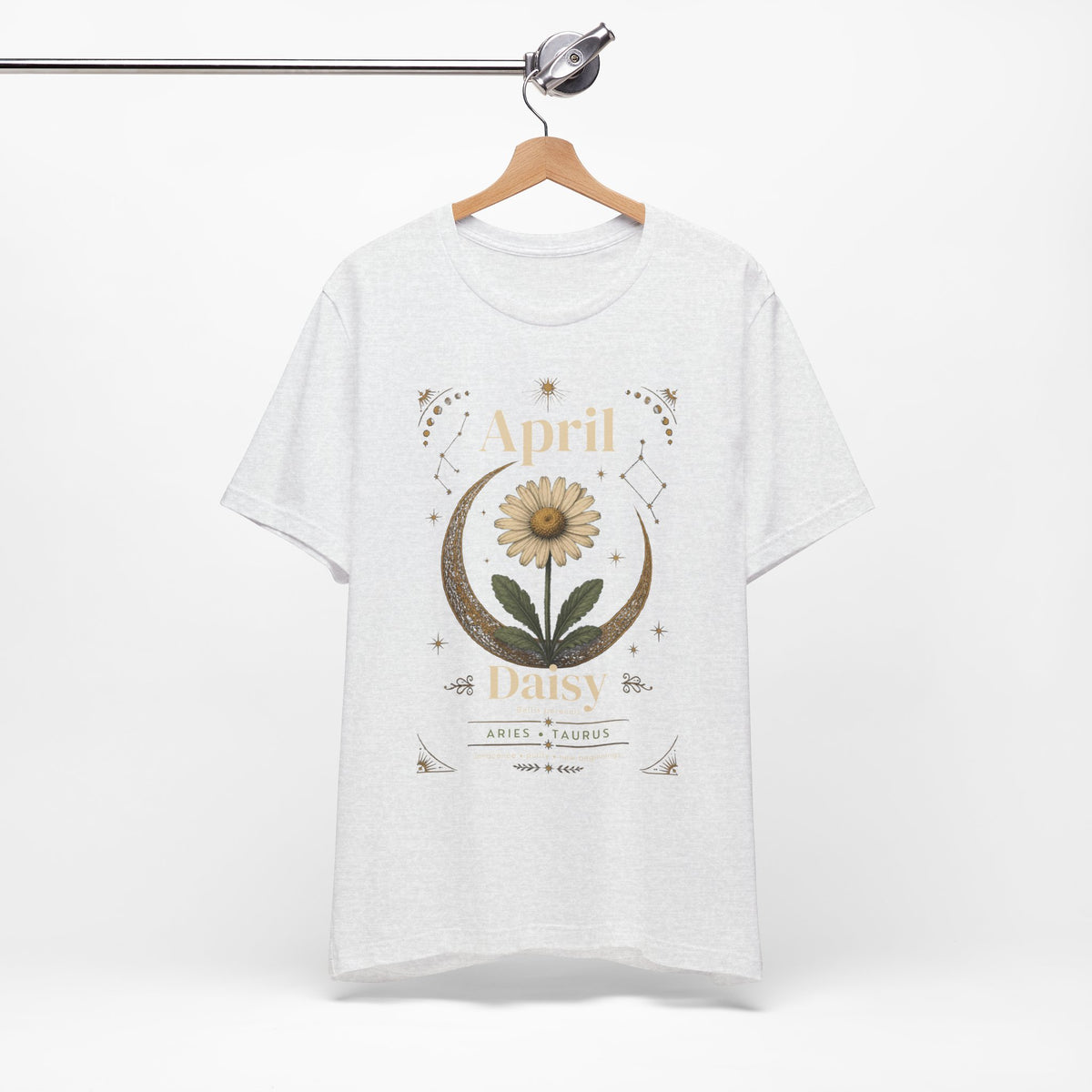 April Birth Flower Tee | Daisy Botanical Design | Birthday Gift