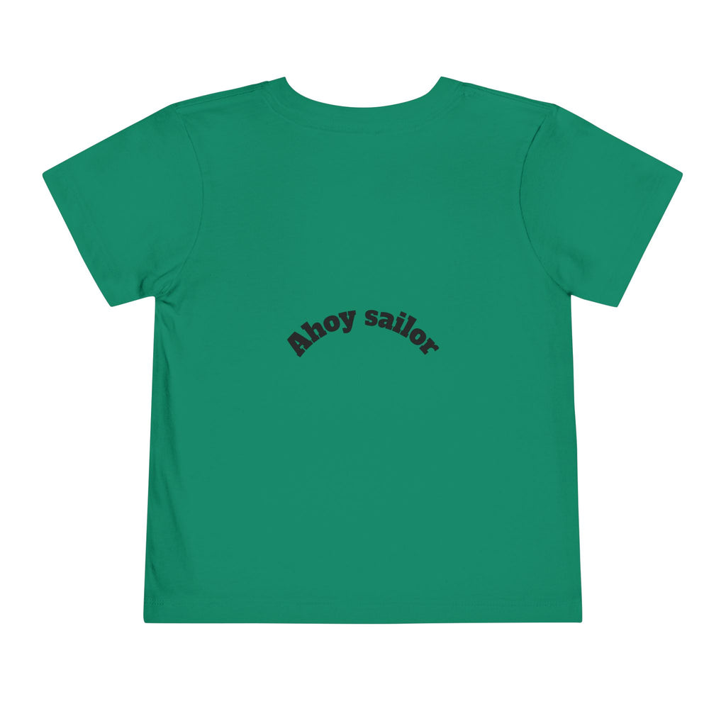 Cute Pirate Kid Ahoy Sailor Toddler Tee | Toddler Short Sleeve Tee