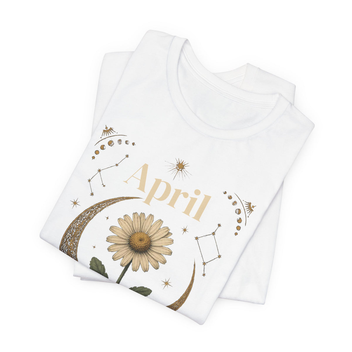 April Birth Flower Tee | Daisy Botanical Design | Birthday Gift