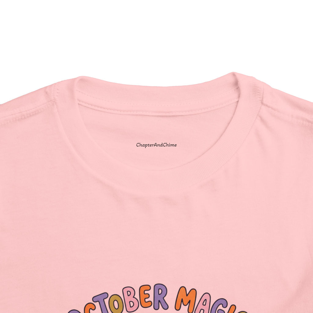 Halloween - October Magic Toddler Tee — Cute Witch Pumpkin Halloween Shirt