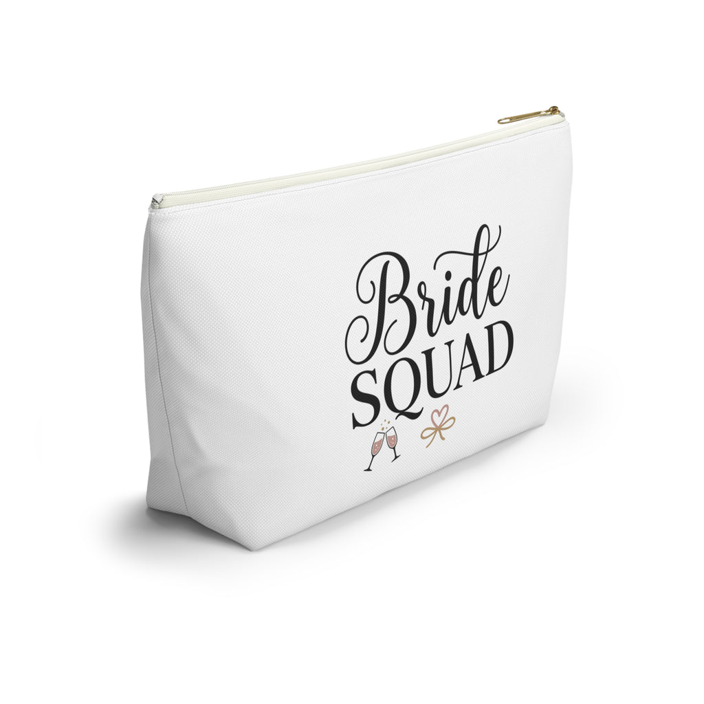 Bride Squad Accessory Pouch | T-Bottom Makeup Bag, Bachelorette Party