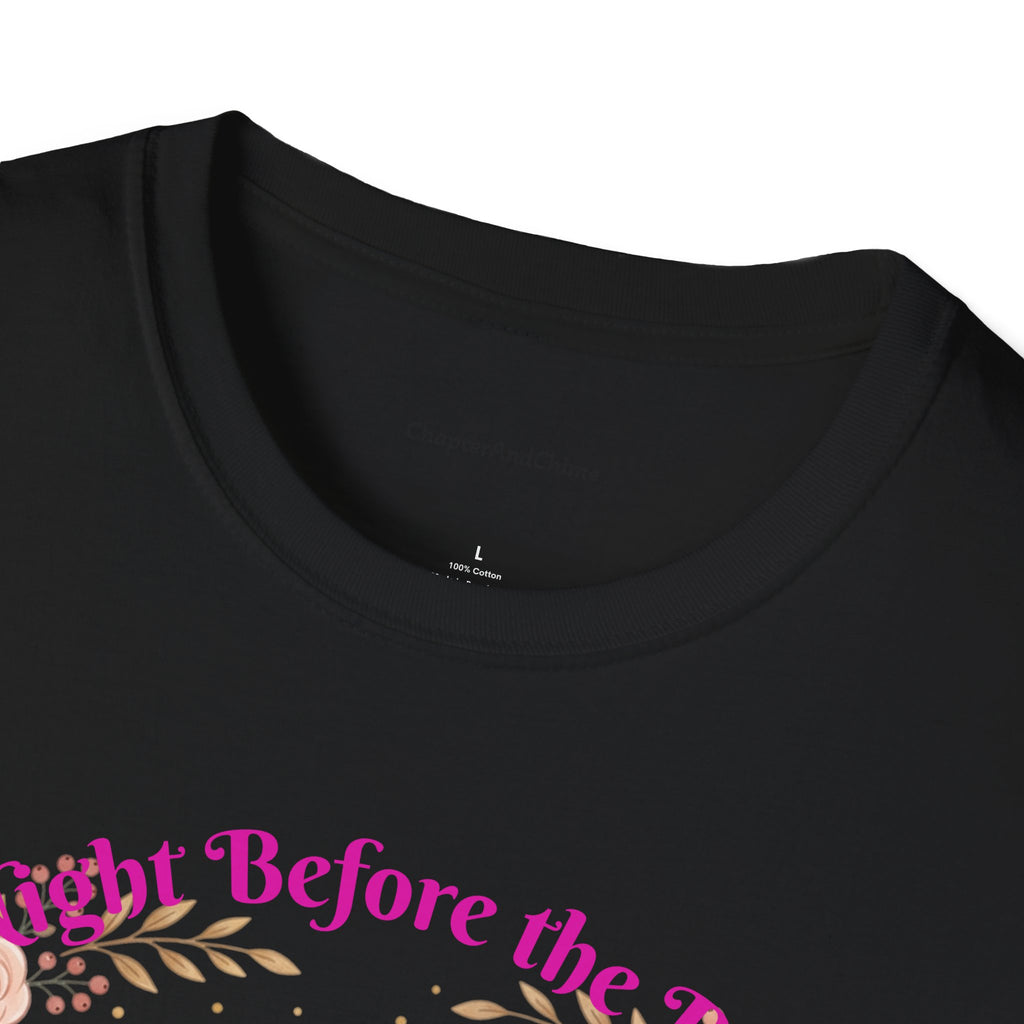 Bride and Bridesmaids Illustration T-Shirt | Floral Wedding Bridal Party Design