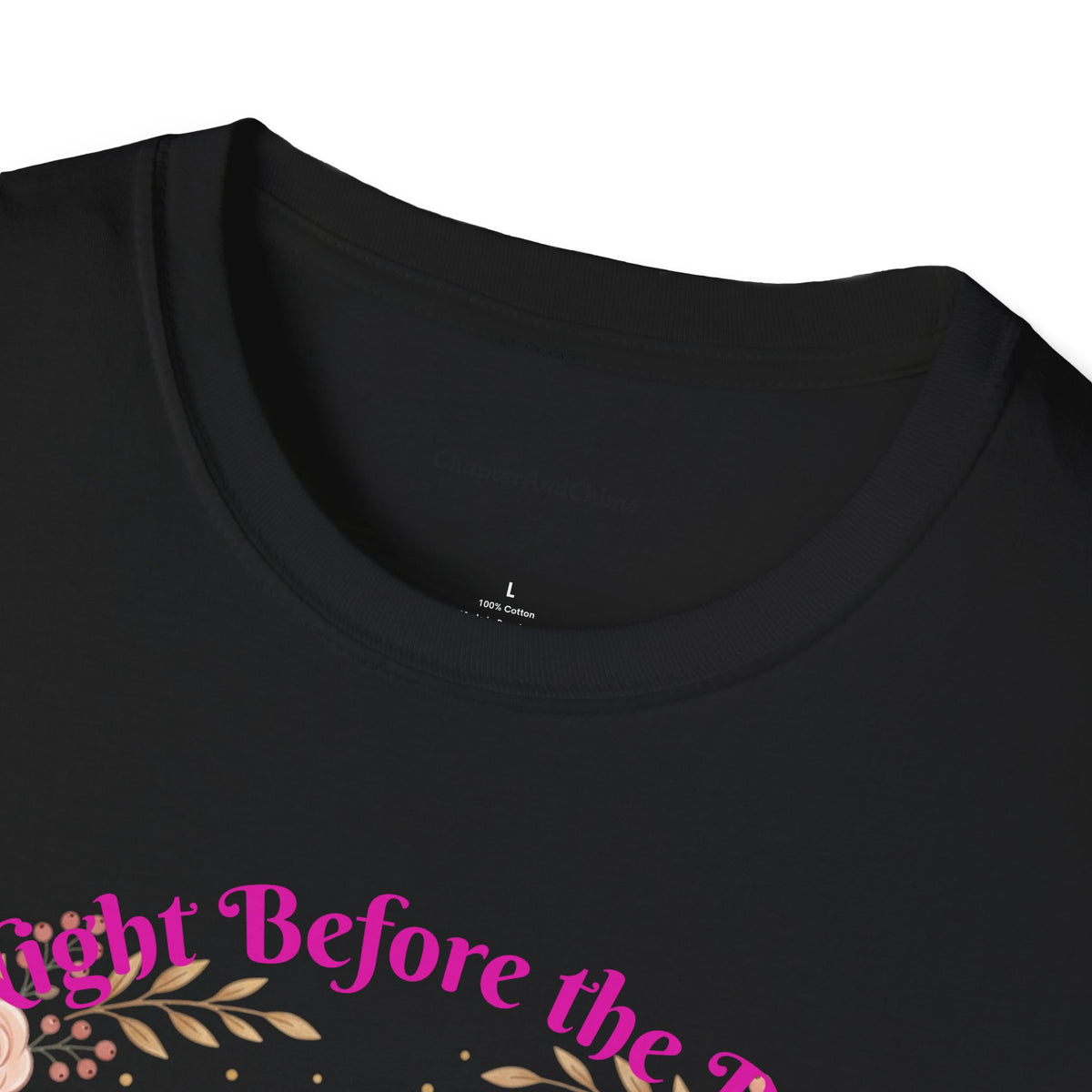 Bride and Bridesmaids Illustration T-Shirt | Floral Wedding Bridal Party Design
