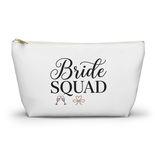 Bride Squad Accessory Pouch | T-Bottom Makeup Bag, Bachelorette Party