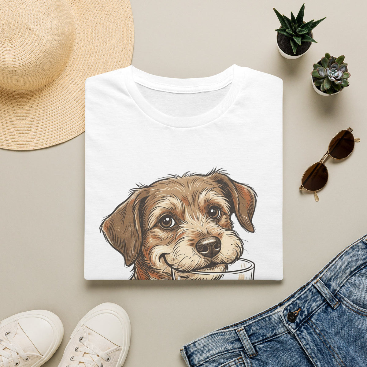 Whiskey Dog A Perfect Pairing T-Shirt | Dog & Whiskey Illustration
