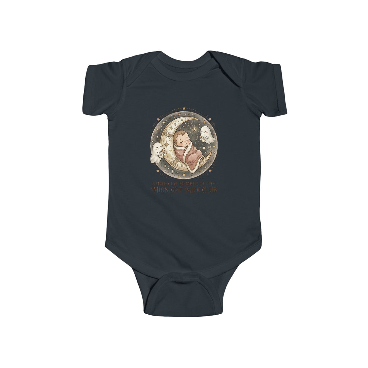 Halloween Theme - Midnight Milk Club Infant Bodysuit — Cute Night-time Nursing Baby Onesie