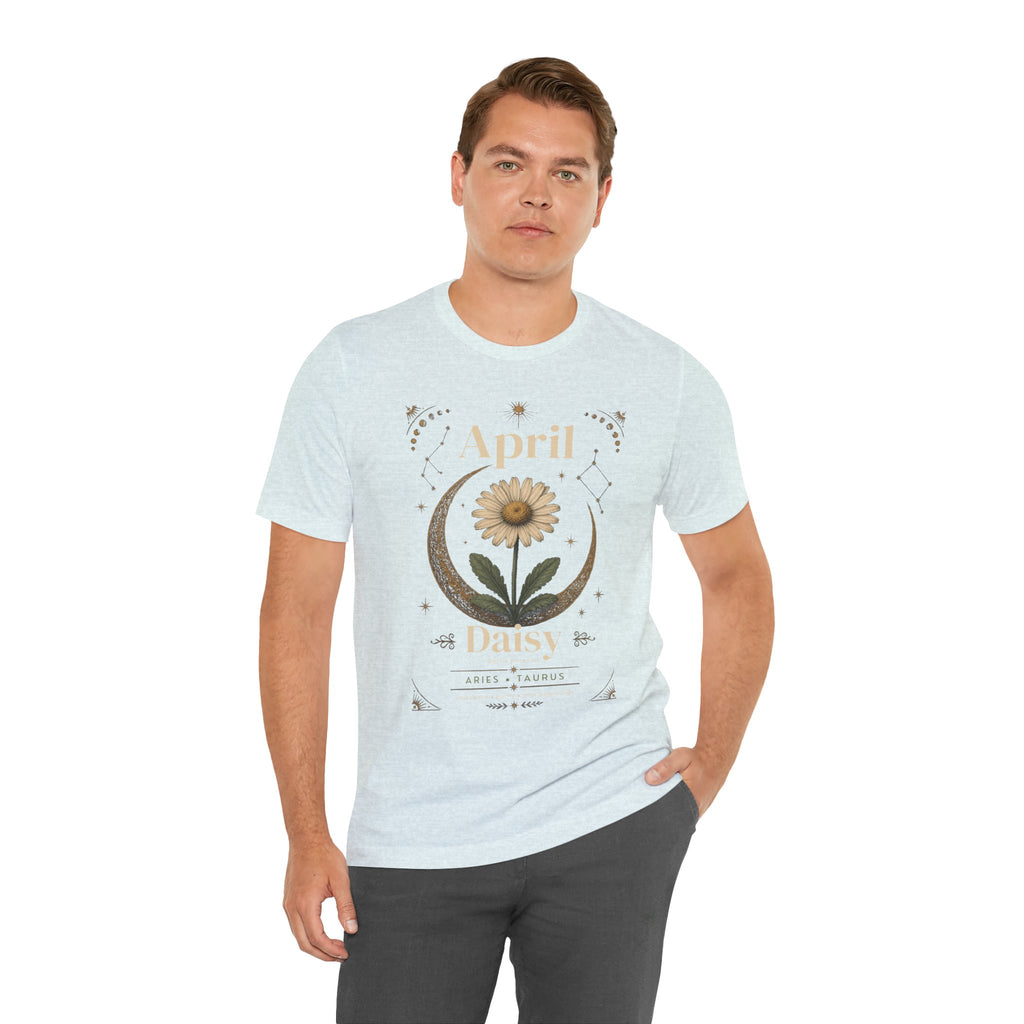 April Birth Flower Tee | Daisy Botanical Design | Birthday Gift