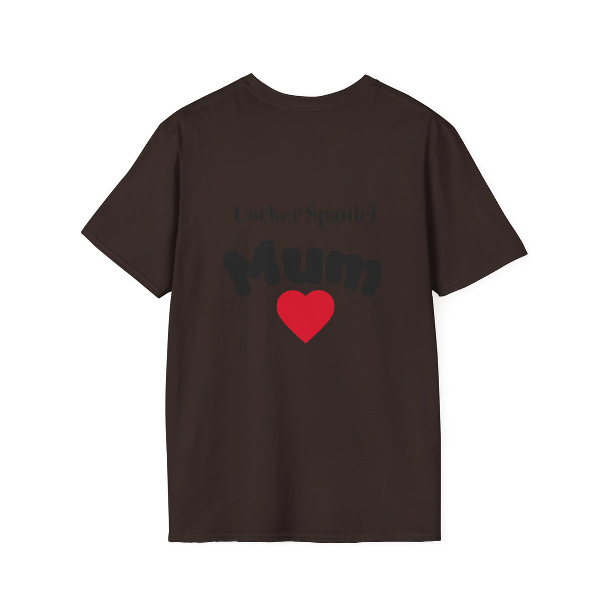 Cocker Spaniel Dog Mum T-Shirt — Dog Mom Graphic Tee with Photo Print