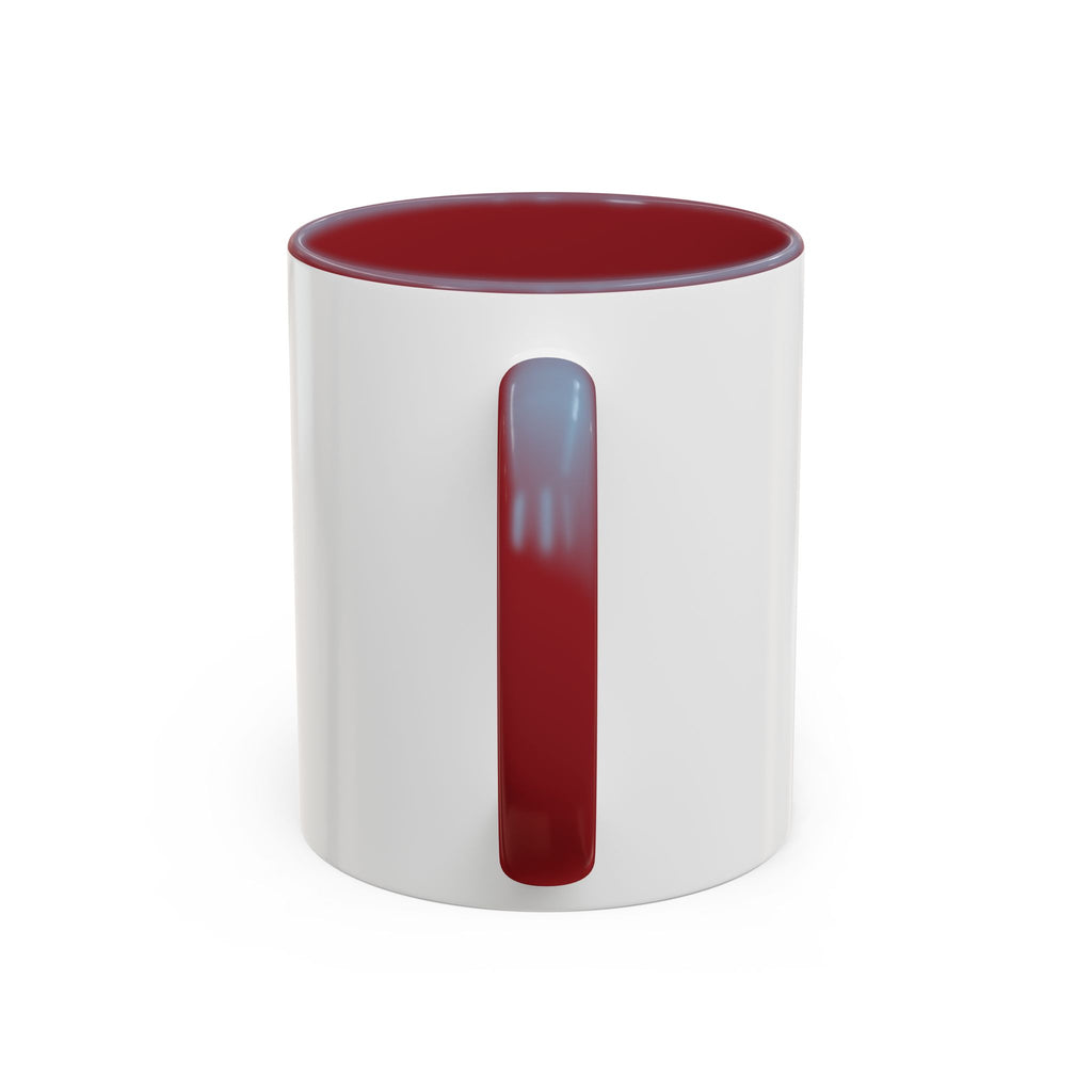 Cricket Crest Accent Mug — Vintage Bat & Ball Coffee Cup (11/15oz)