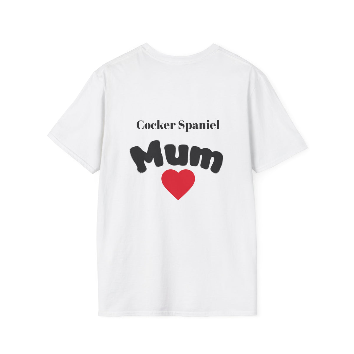 Cocker Spaniel Dog Mum T-Shirt — Dog Mom Graphic Tee with Photo Print