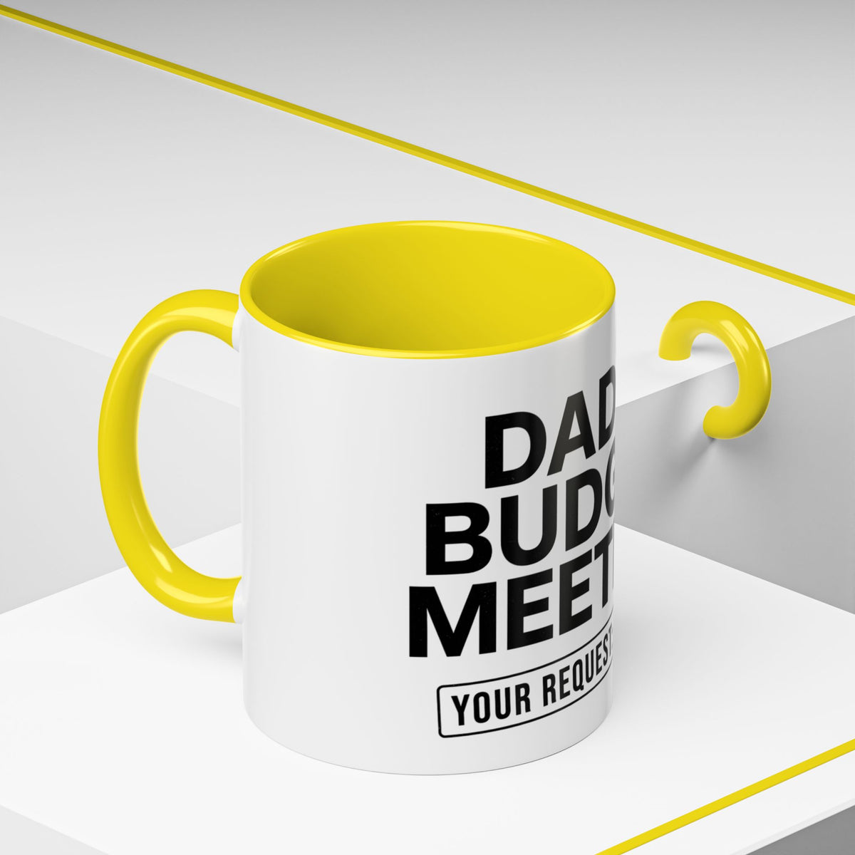 Dad's Funny Budget Meeting Mug | Accent Coffee Mug, 11/15oz