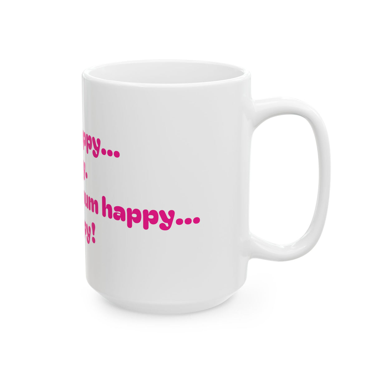 If Mama's Not Happy Funny Pink Typography Mug | Ceramic Coffee Cup