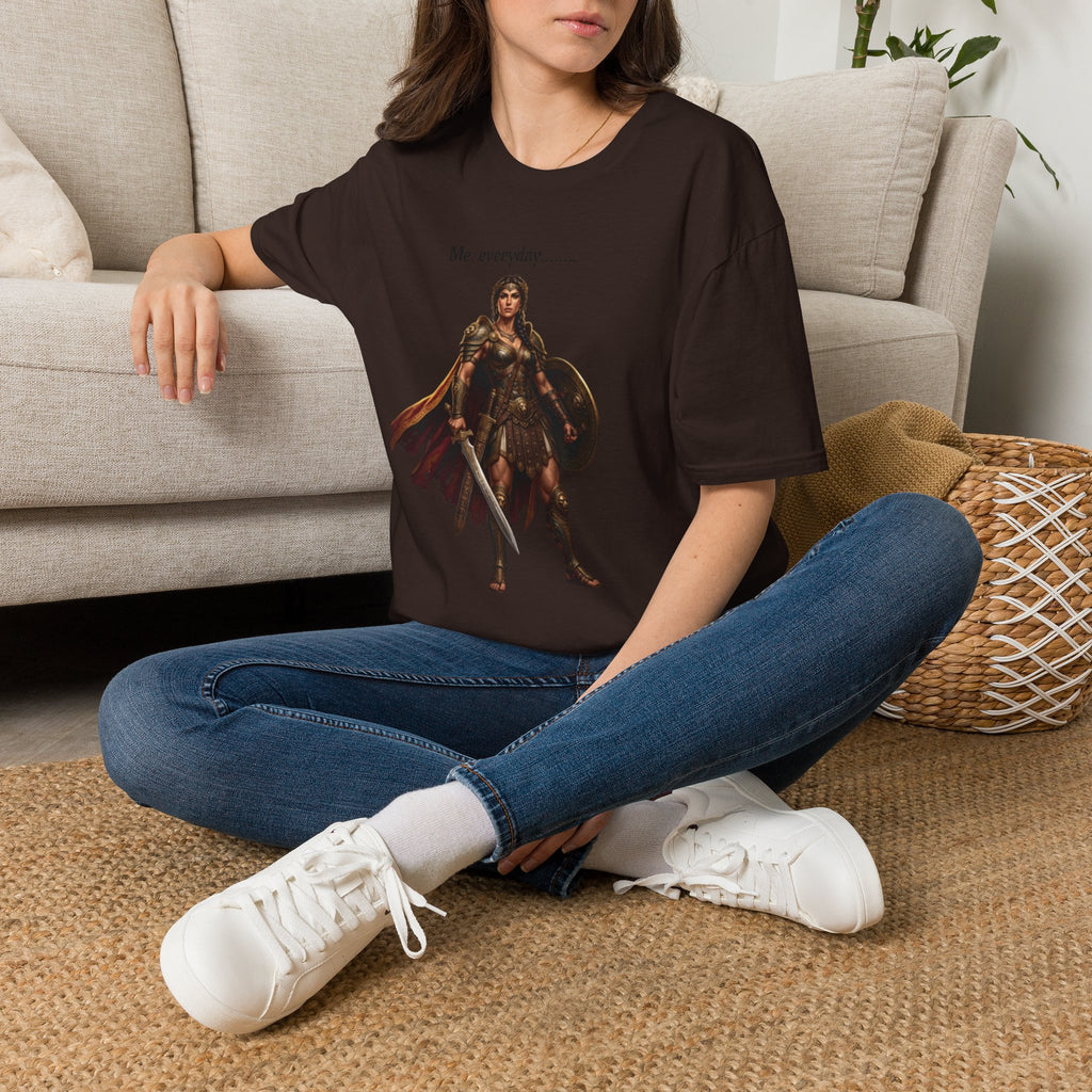 Warrior Lady T-Shirt — "Me, everyday..." Feminine Fantasy Graphic Tee