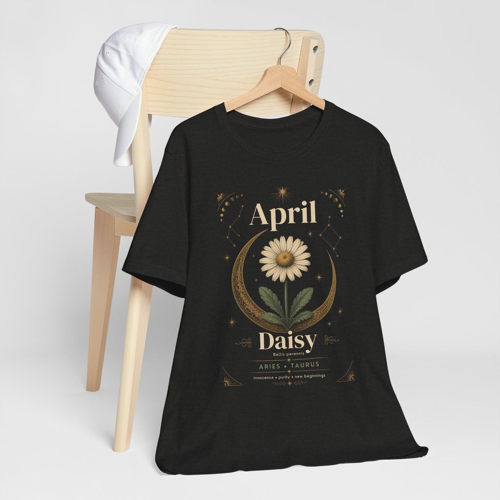 April Birth Flower Tee | Daisy Botanical Design | Birthday Gift