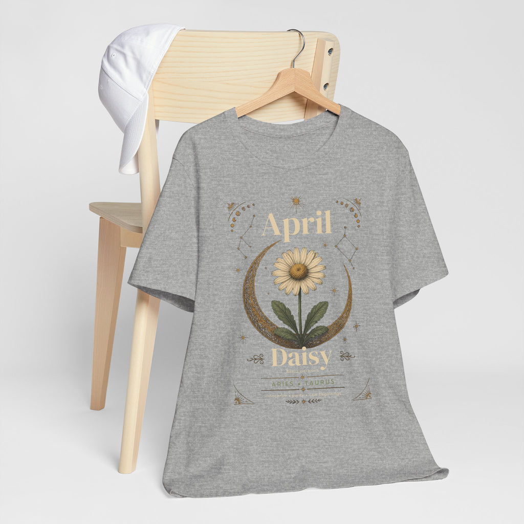 April Birth Flower Tee | Daisy Botanical Design | Birthday Gift