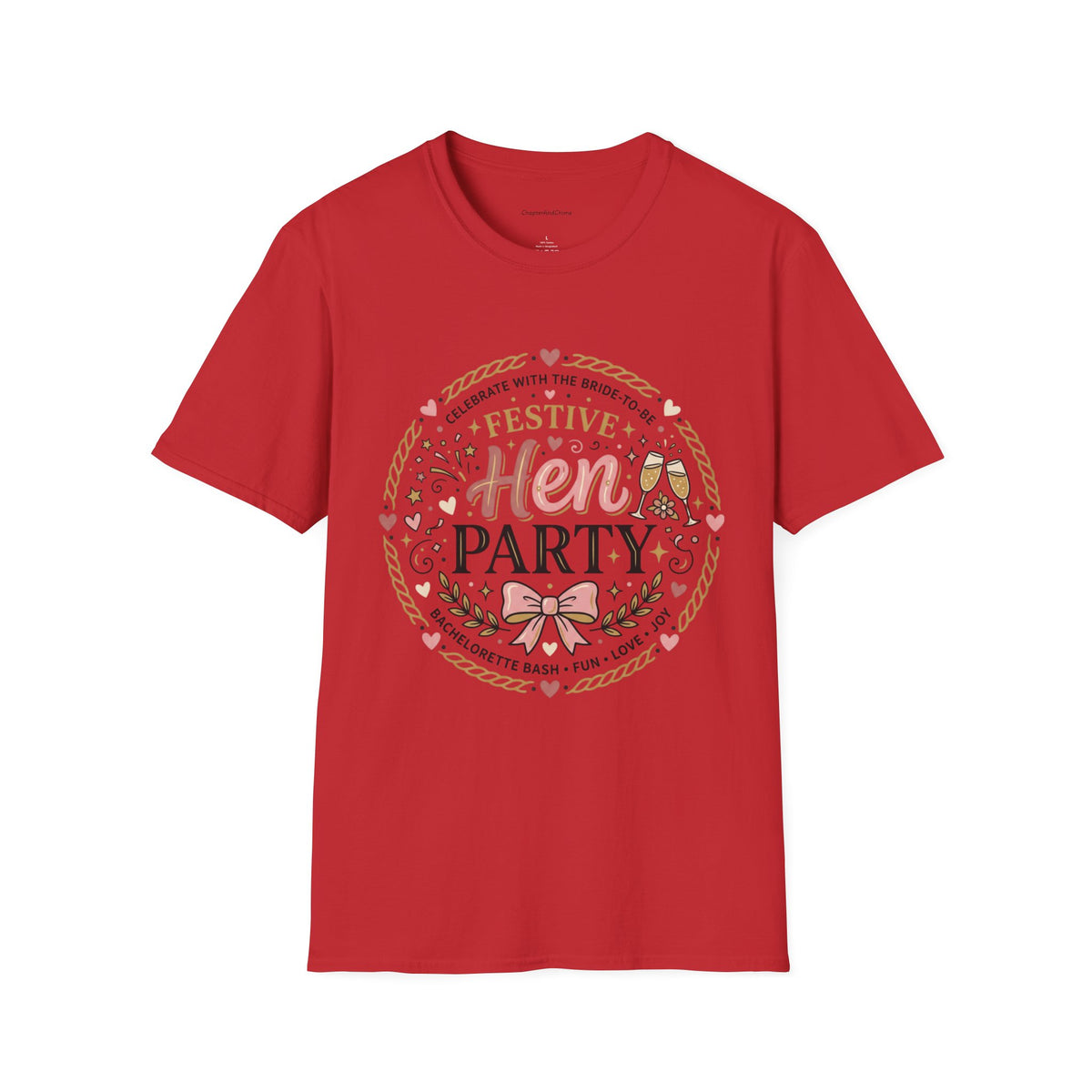 Festive Hen Party T-Shirt | Bachelorette Celebration Design