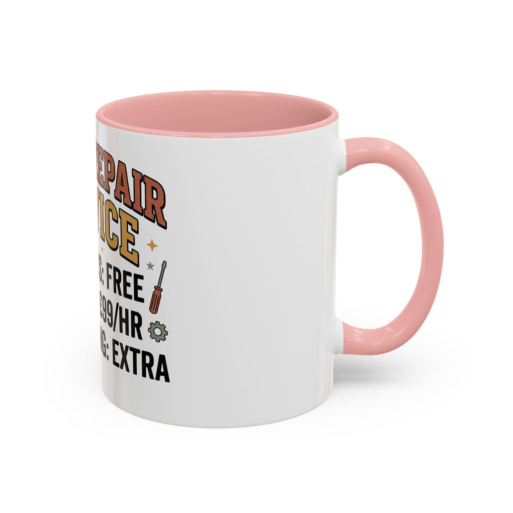 Dad's Repair Service Mug | Funny Diagnostic Labour Rate Coffee Mug