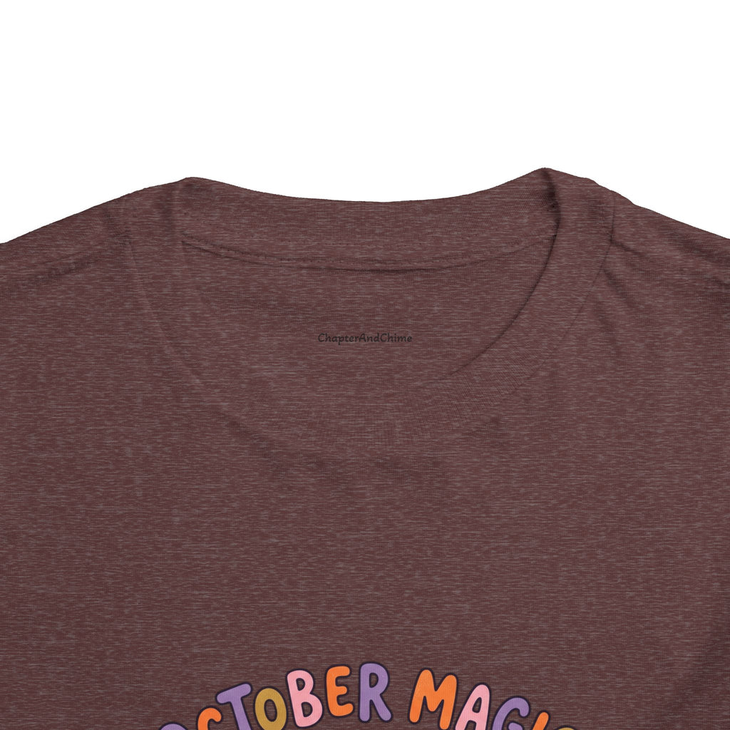 Halloween - October Magic Toddler Tee — Cute Witch Pumpkin Halloween Shirt