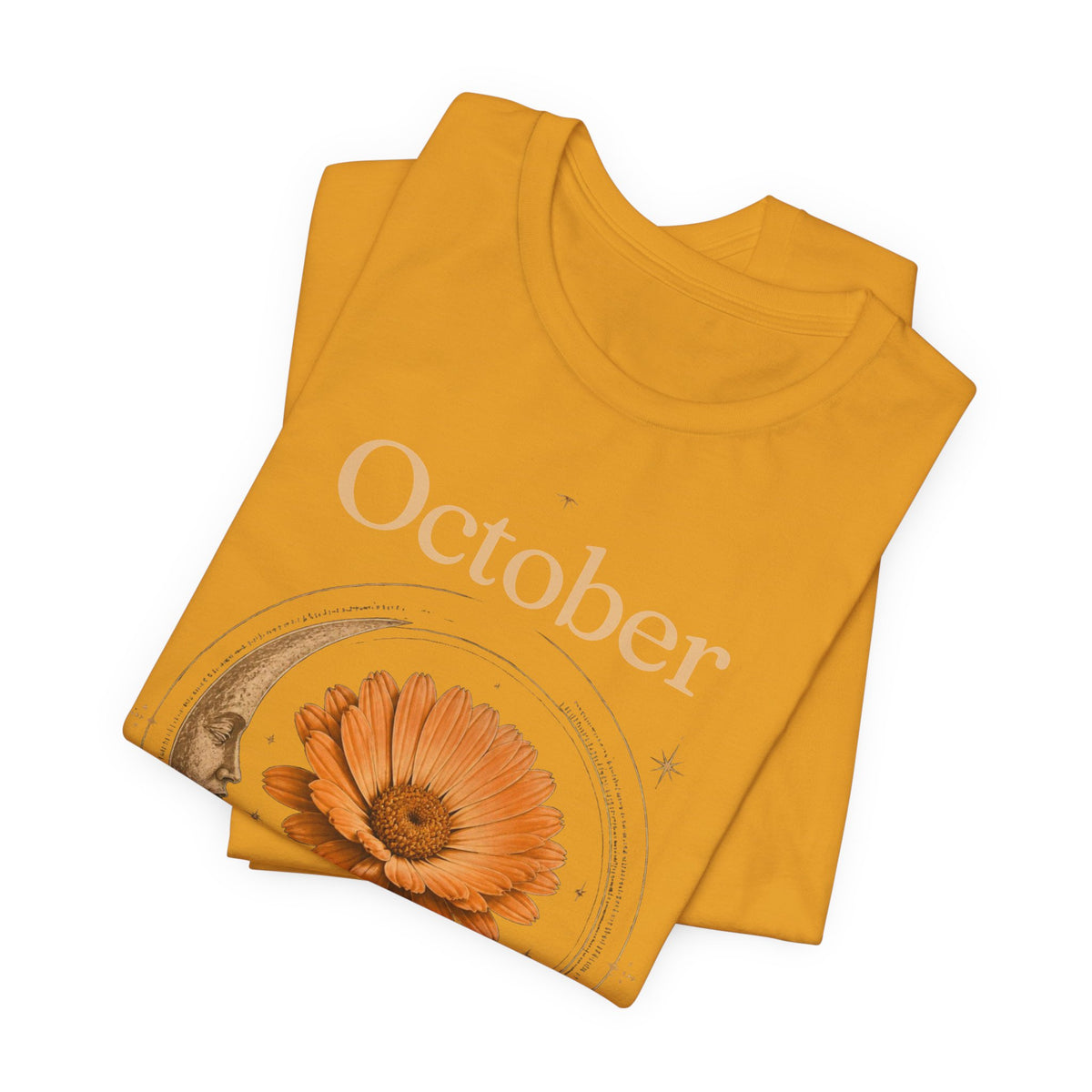 October Birth Flower Calendula T‑Shirt – Floral Birth Month Tee