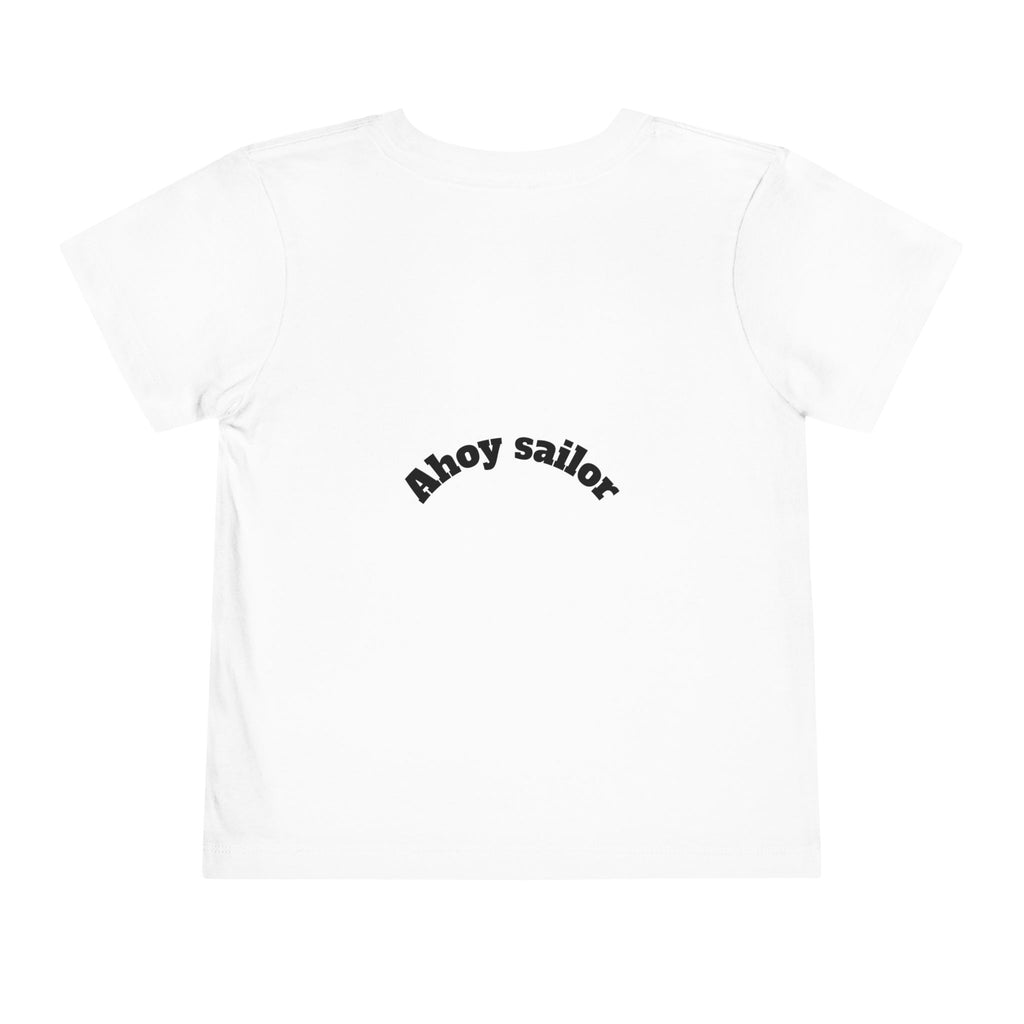 Cute Pirate Kid Ahoy Sailor Toddler Tee | Toddler Short Sleeve Tee