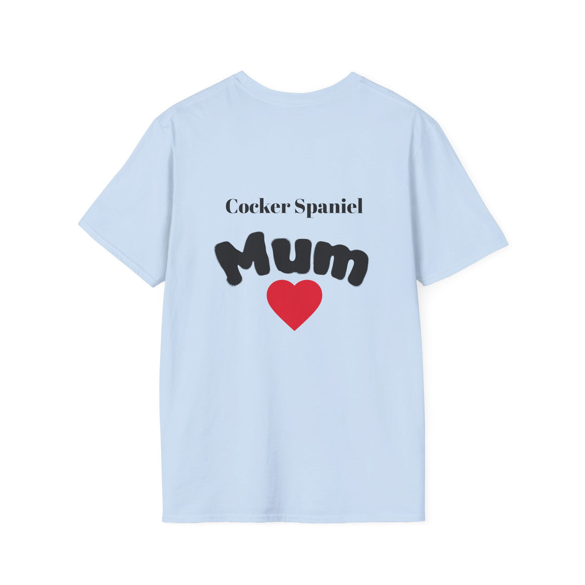Cocker Spaniel Dog Mum T-Shirt — Dog Mom Graphic Tee with Photo Print