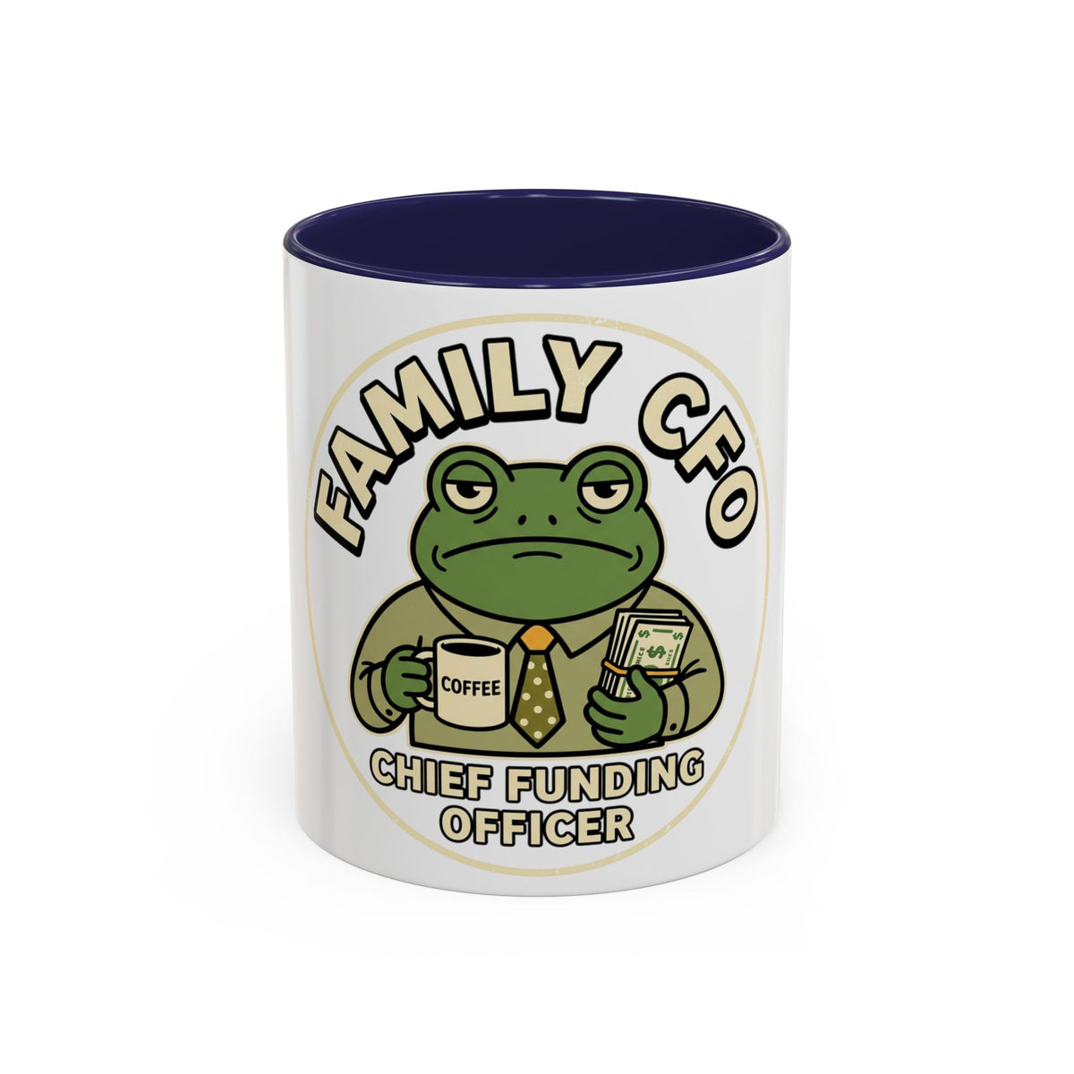 Family CFO Frog Chief Funding Officer mug | Accent coffee mug