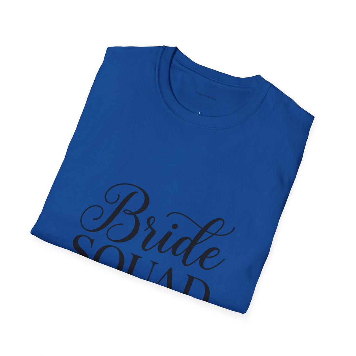Bride Squad T-Shirt — Bachelorette Party Bridesmaid Tee with Champagne Icons