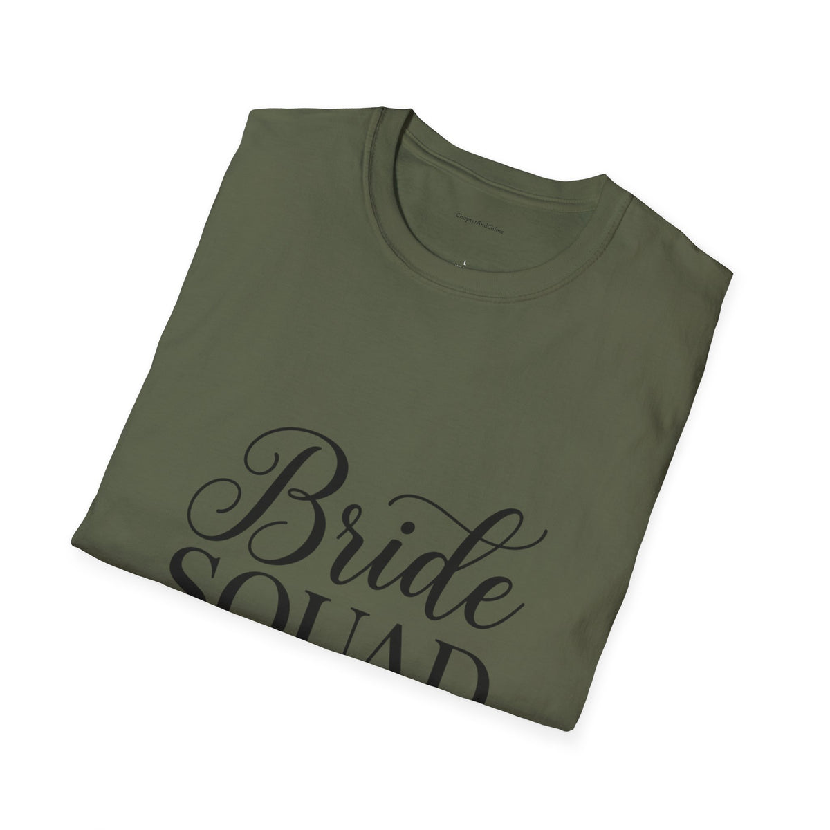 Bride Squad T-Shirt — Bachelorette Party Bridesmaid Tee with Champagne Icons