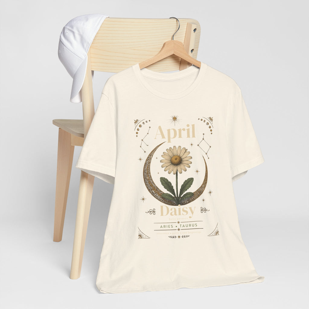 April Birth Flower Tee | Daisy Botanical Design | Birthday Gift