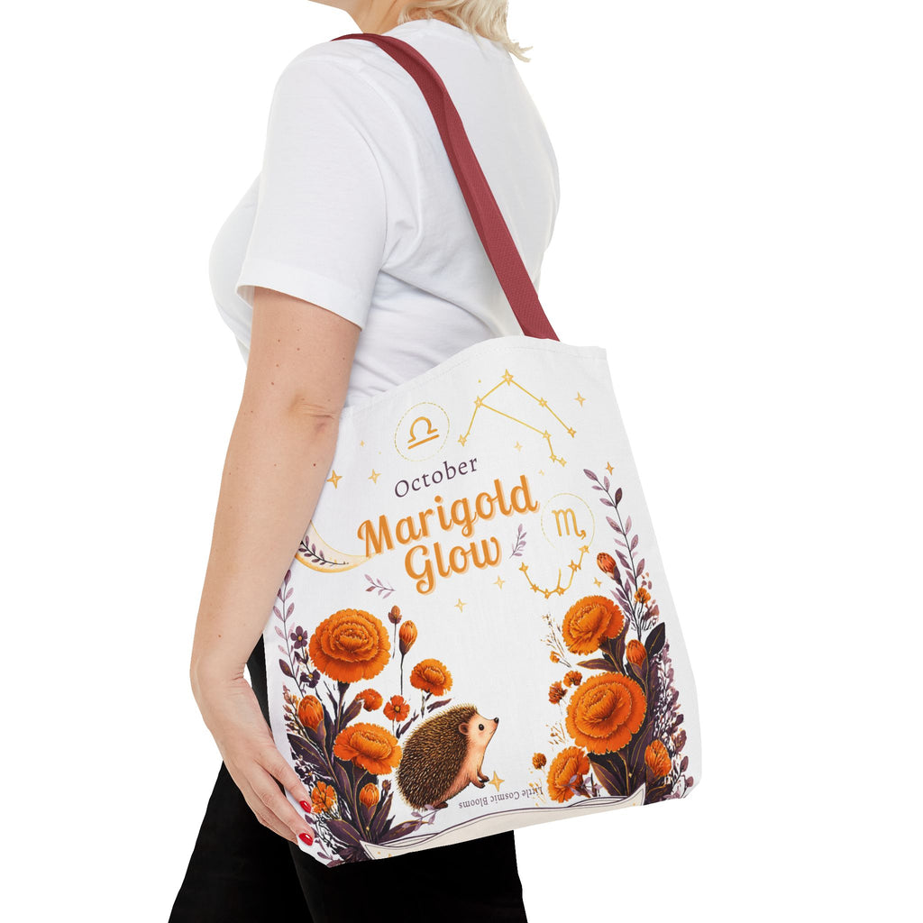 October Birth Flower - Marigold Glow Tote Bag (AOP)