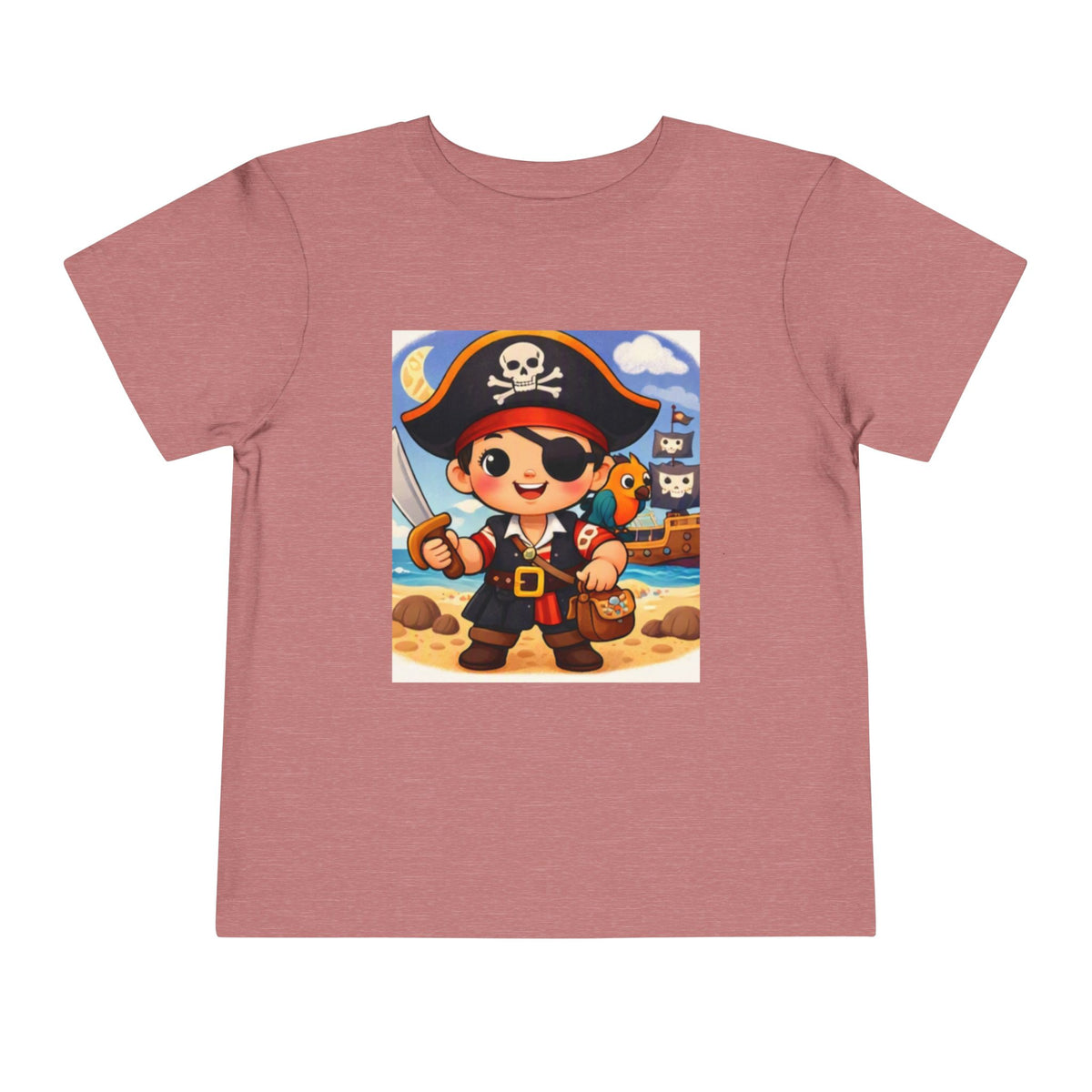 Cute Pirate Kid Ahoy Sailor Toddler Tee | Toddler Short Sleeve Tee