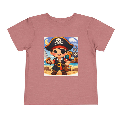 Cute Pirate Kid Ahoy Sailor Toddler Tee | Toddler Short Sleeve Tee
