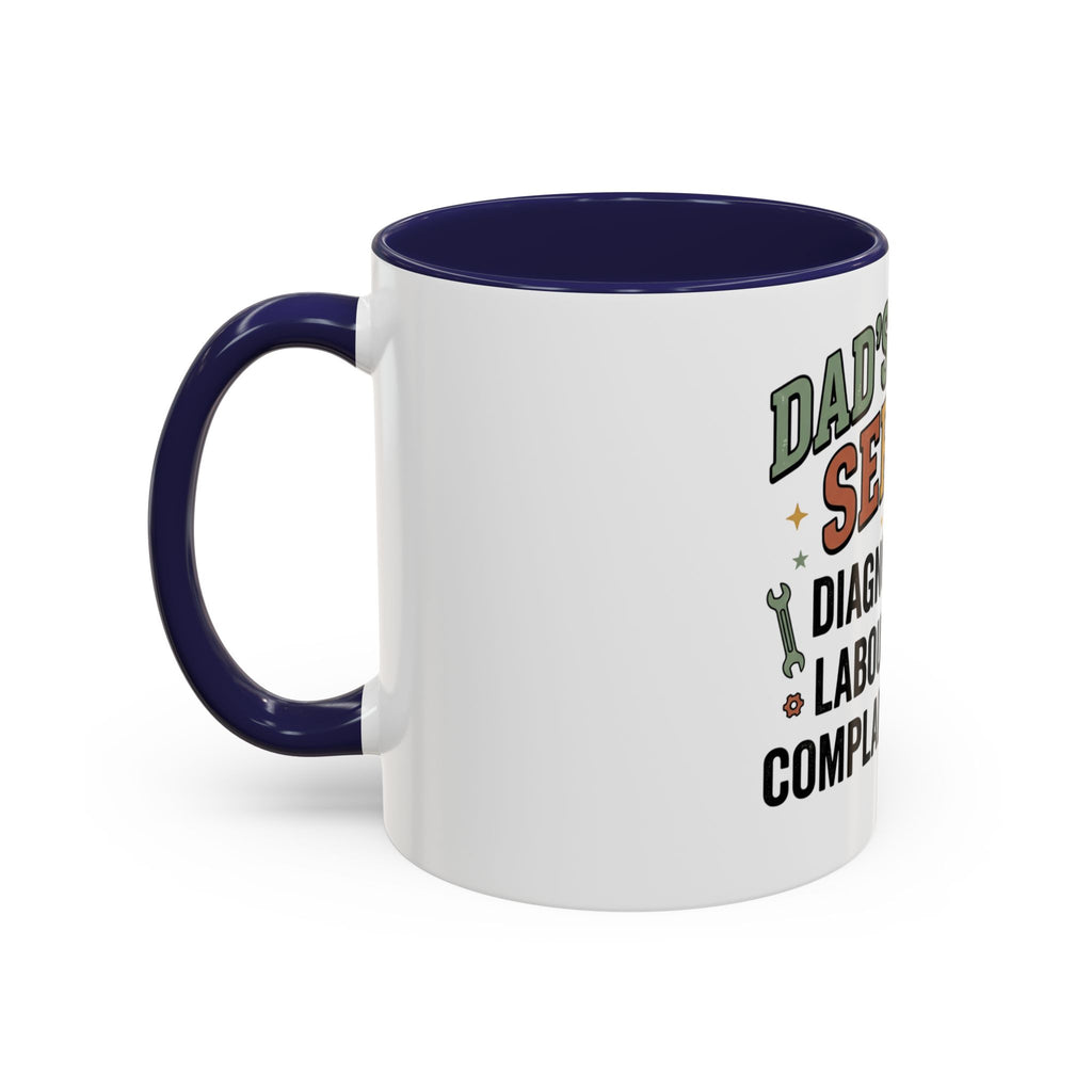Dad's Repair Service Mug | Funny Diagnostic Labour Rate Coffee Mug