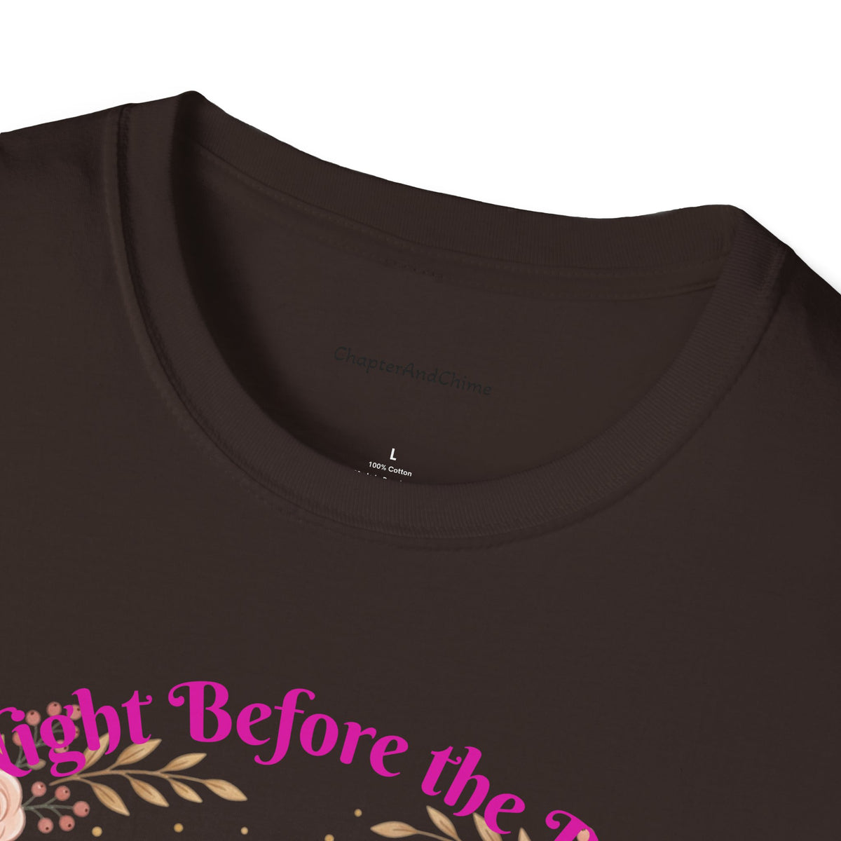 Bride and Bridesmaids Illustration T-Shirt | Floral Wedding Bridal Party Design