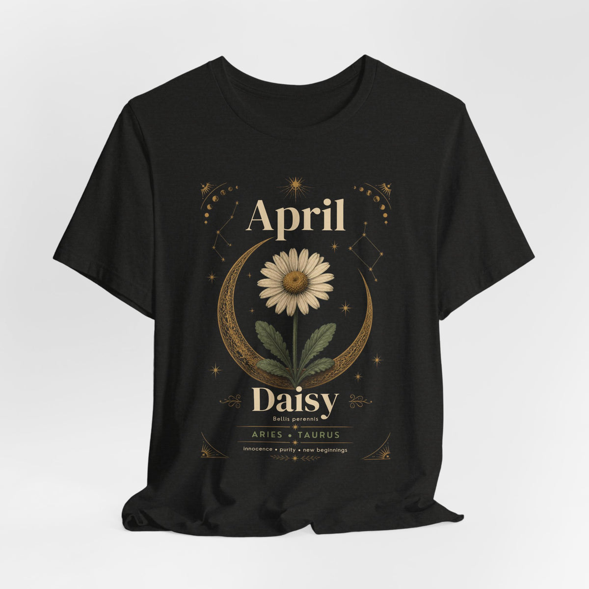 April Birth Flower Tee | Daisy Botanical Design | Birthday Gift