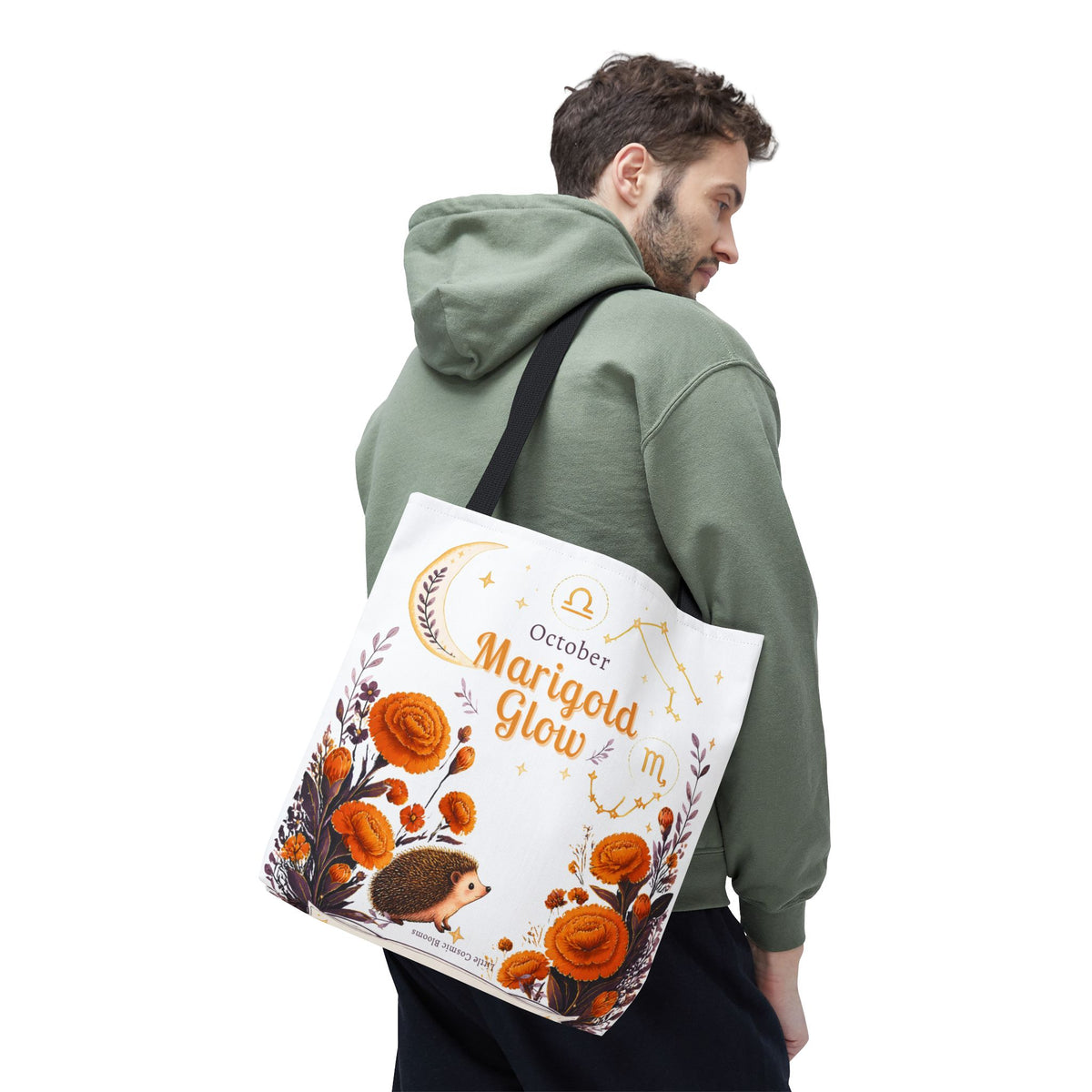 October Birth Flower - Marigold Glow Tote Bag (AOP)