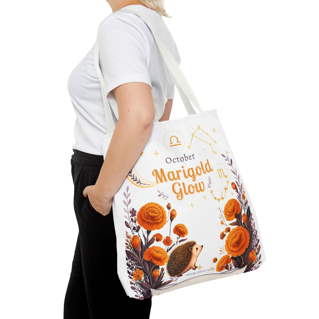 October Birth Flower - Marigold Glow Tote Bag (AOP)