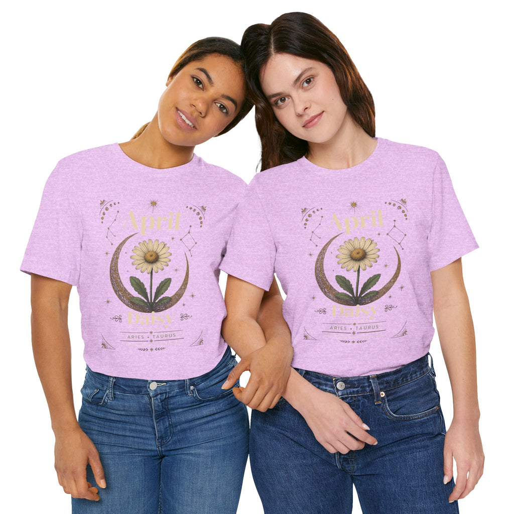 April Birth Flower Tee | Daisy Botanical Design | Birthday Gift